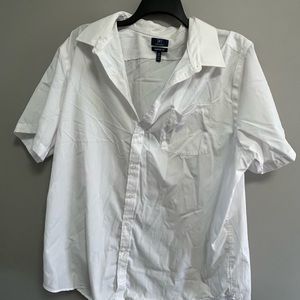 Men’s Short Sleeve White Button Down